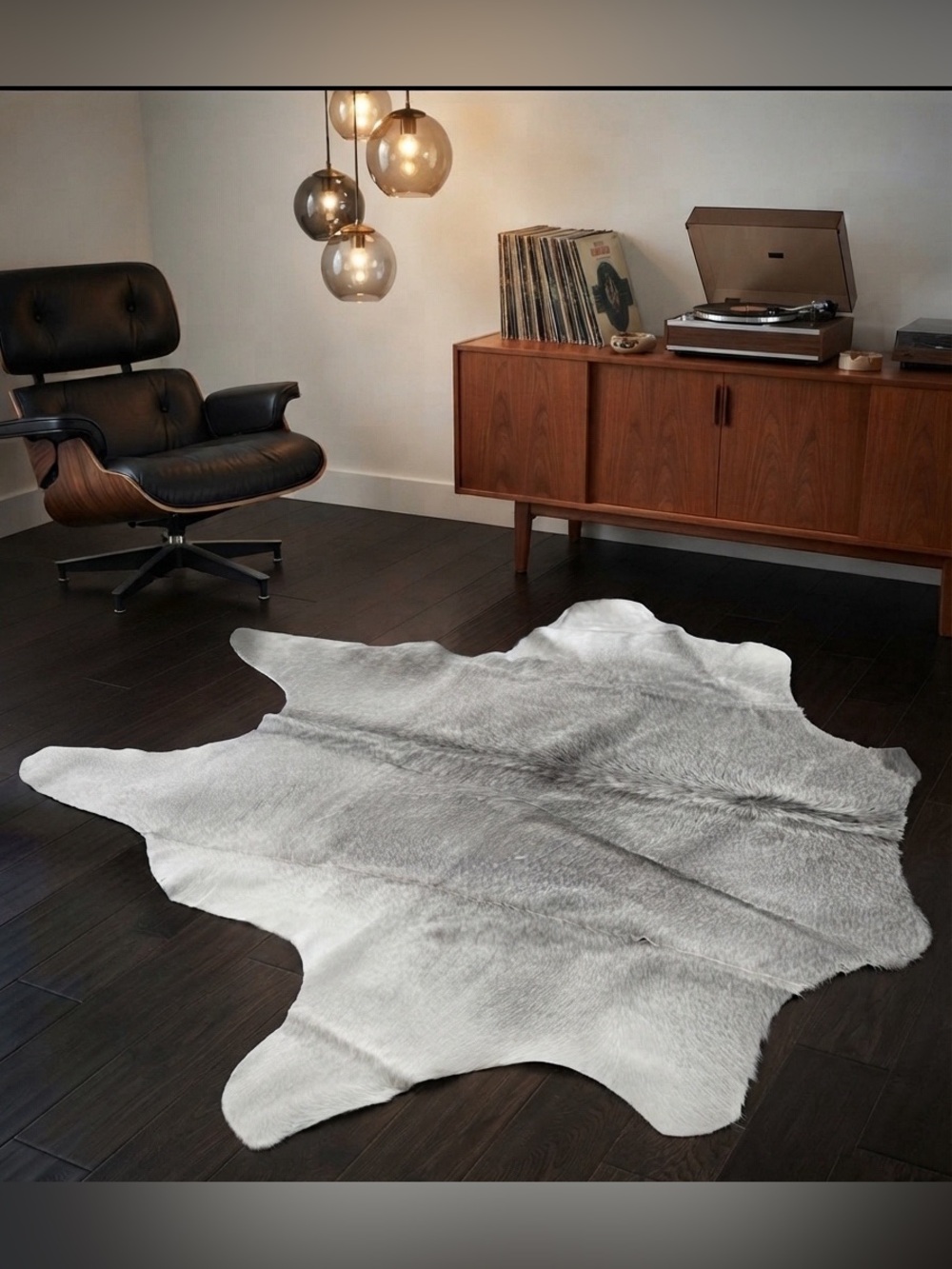 Cowhide Rug • Living Room / Den / Office • Suede Back